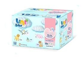 Uni Baby İlk Kelimelerim 52 Yaprak 12'li Islak Mendil