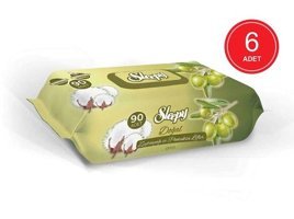 Sleepy Doğal Zeytinyağlı 90 Yaprak 6'lı Islak Mendil