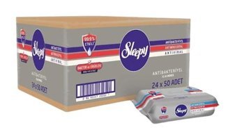 Sleepy Antibakteriyel 50 Yaprak 24'lü Islak Mendil
