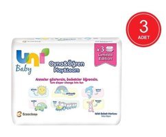 Uni Baby Oyna Öğren 104 Yaprak 3'lü Islak Mendil