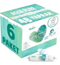 Prima Aqua Pure Yenidoğan 48 Yaprak 6'lı Islak Mendil