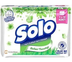 Solo Bahar Tazeliği Yenidoğan 52 Yaprak 3'lü Islak Mendil