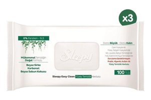 Sleepy Easy Clean 100 Yaprak 3'lü Islak Mendil