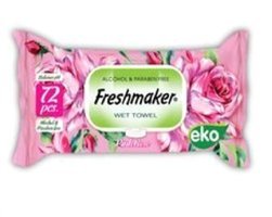 Freshmaker Gül Kokulu 72 Yaprak 12'li Islak Mendil
