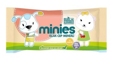 Minies 15 Yaprak 10'lu Islak Mendil