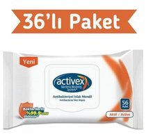 Activex Antibakteriyel 2016 Yaprak Islak Mendil
