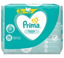 Prima Hassas Ciltler Yenidoğan 52 Yaprak 3'lü Islak Mendil