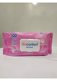 Lifeconfort Gül Kokulu 100 Yaprak Islak Mendil