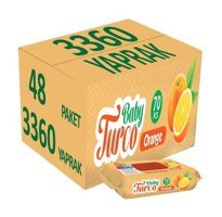 Baby Turco Portakal 70 Yaprak 48'li Islak Mendil