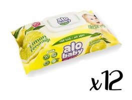 Alo Baby Limon Kokulu 1080 Yaprak Islak Mendil
