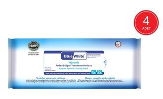 Blue White Hijyenik 50 Yaprak 4'lü Islak Mendil