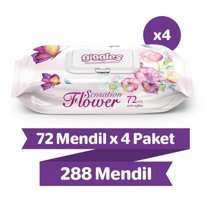 Gi?ggles Sensation Flower 72 Yaprak 4'lü Islak Mendil
