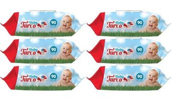 Baby Turco Klasik 90 Yaprak 7'li Islak Mendil