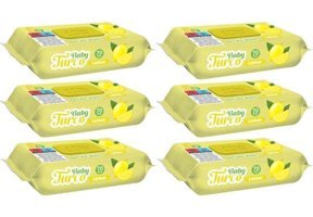 Baby Turco Limon Kokulu 70 Yaprak 6'lı Islak Mendil