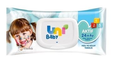 Uni Baby Aktif Hijyen 52 Yaprak Islak Mendil