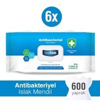 Deep Fresh Antibakteriyel 100 Yaprak 6'lı Islak Mendil