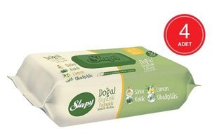 Sleepy Pamuklu 50 Yaprak 4'lü Islak Mendil