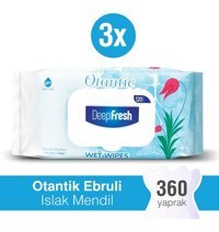 Deep Fresh Otantik 120 Yaprak 3'lü Islak Mendil
