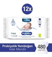 Deep Fresh Doğal Yenidoğan 40 Yaprak 12'li Islak Mendil