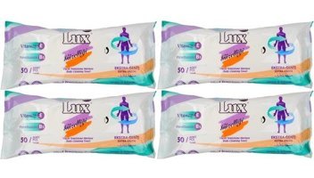 Lux Hasta Vücut Temizleme 50 Yaprak 4'lü Islak Mendil