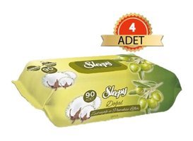Sleepy Zeytinyağlı 90 Yaprak 4'lü Islak Mendil