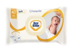 Evy Baby Soft Yenidoğan 40 Yaprak Islak Mendil