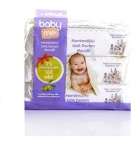Baby Me Nemlendiricili Zeytinyağlı 168 Yaprak Islak Mendil
