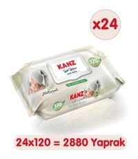 Kanz Yenidoğan 120 Yaprak 24'lü Islak Mendil