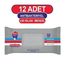 Sleepy Antibakteriyel 50 Yaprak 12'li Islak Mendil