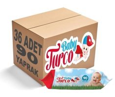 Baby Turco Klasik 90 Yaprak 36'lı Islak Mendil