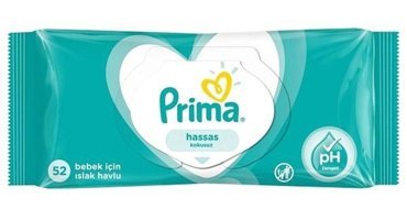 Prima Hassas Ciltler 52 Yaprak Islak Mendil