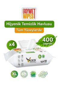 Vebox Easy 100 Yaprak 4'lü Islak Mendil