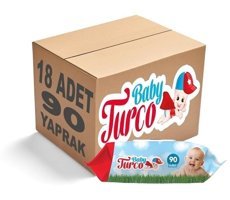 Baby Turco Klasik 90 Yaprak 18'li Islak Mendil