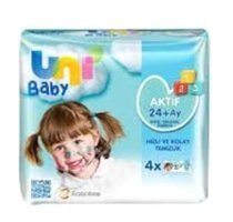 Uni Baby Aktif Hijyen 52 Yaprak 4'lü Islak Mendil