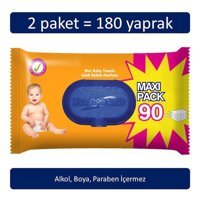 Fresh'n Soft 90 Yaprak 2'li Islak Mendil
