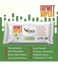 Vebox Easy 100 Yaprak 5'li Islak Mendil