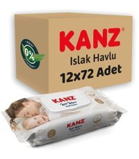 Kanz 72 Yaprak 12'li Islak Mendil