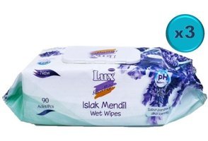 Lux Lavanta Kokulu 90 Yaprak 3'lü Islak Mendil