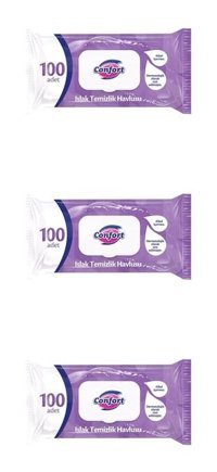 Confort 100 Yaprak 3'lü Islak Mendil