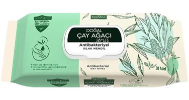 Komili Çay Ağacı Antibakteriyel 50 Yaprak Islak Mendil