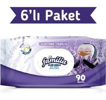 Familia Lavantanın Ferahlığı 90 Yaprak 6'lı Islak Mendil