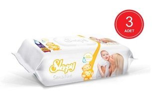 Sleepy Sensitive Hassas Ciltler Yenidoğan 90 Yaprak 3'lü Islak Mendil