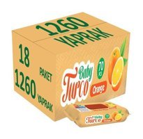 Baby Turco Portakal 70 Yaprak 18'li Islak Mendil