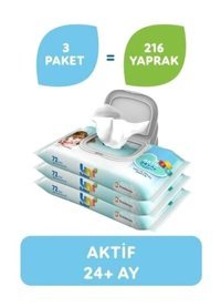 Uni Baby Aktif Hijyen 52 Yaprak 3'lü Islak Mendil