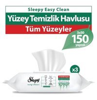 Sleepy Easy Clean 50 Yaprak 3'lü Islak Mendil