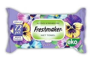 Freshmaker Menekşe Kokulu 72 Yaprak 12'li Islak Mendil