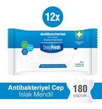 Deep Fresh Antibakteriyel 15 Yaprak 12'li Islak Mendil