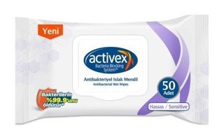 Activex Hassas Ciltler Antibakteriyel 56 Yaprak Islak Mendil