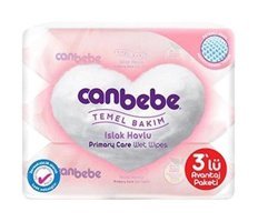 Canbebe 56 Yaprak 3'lü Islak Mendil