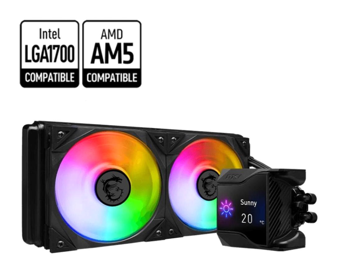 MSI Mpg Coreliquid D240 Sessiz 4 Pin 2 Fanlı Sıvı Soğutmalı RGB Masaüstü İşlemci Soğutucu